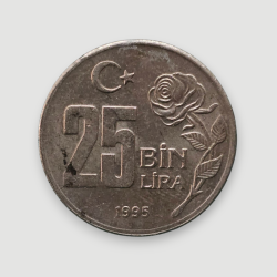 25.000 lira 1995 - Dünya Hoşgörü Yılı