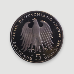 5 Mark 1981G - 150th Anniversary - Death of Karl vom Stein, Proof