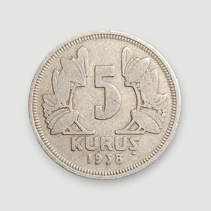 5 kuruş 1938