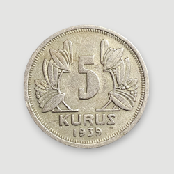 5 kuruş 1939