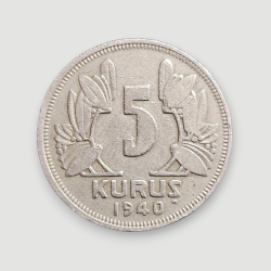 5 kuruş 1940