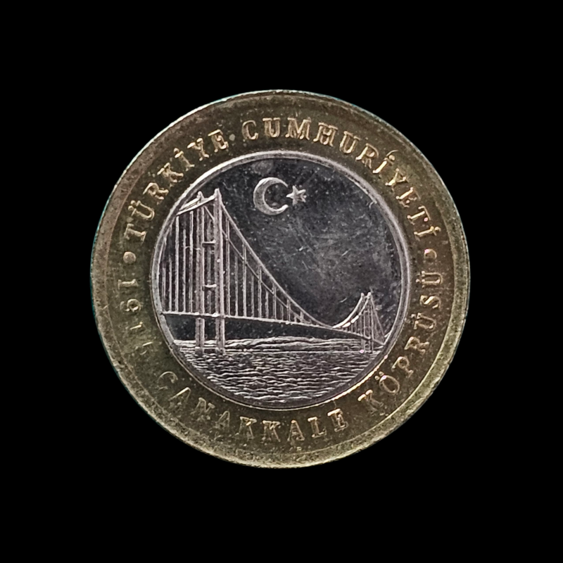 1 lira 2022 - 1915 Çanakkale Köprüsü
