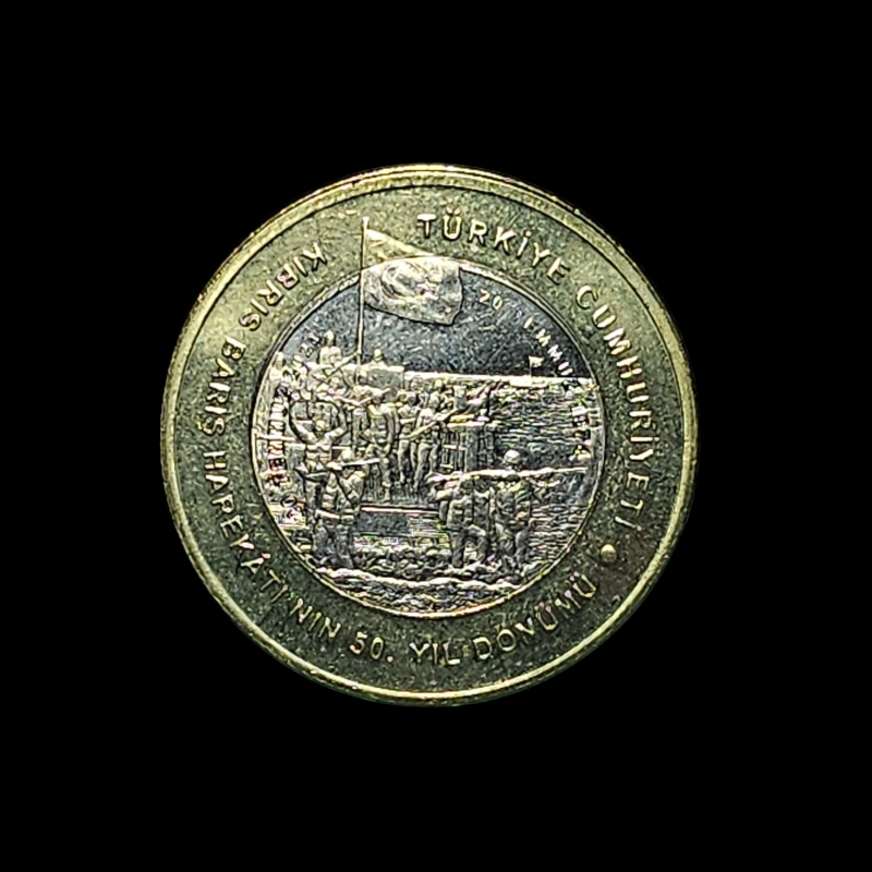 5 lira 2024 - Kıbrıs Barış Harekatının 50. yılı