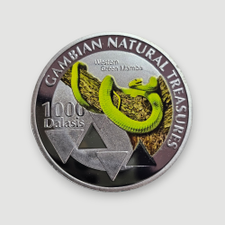 1000 Dalasis 2015 - Gambiya Doğal Hazineler - Batı Yeşil Mamba