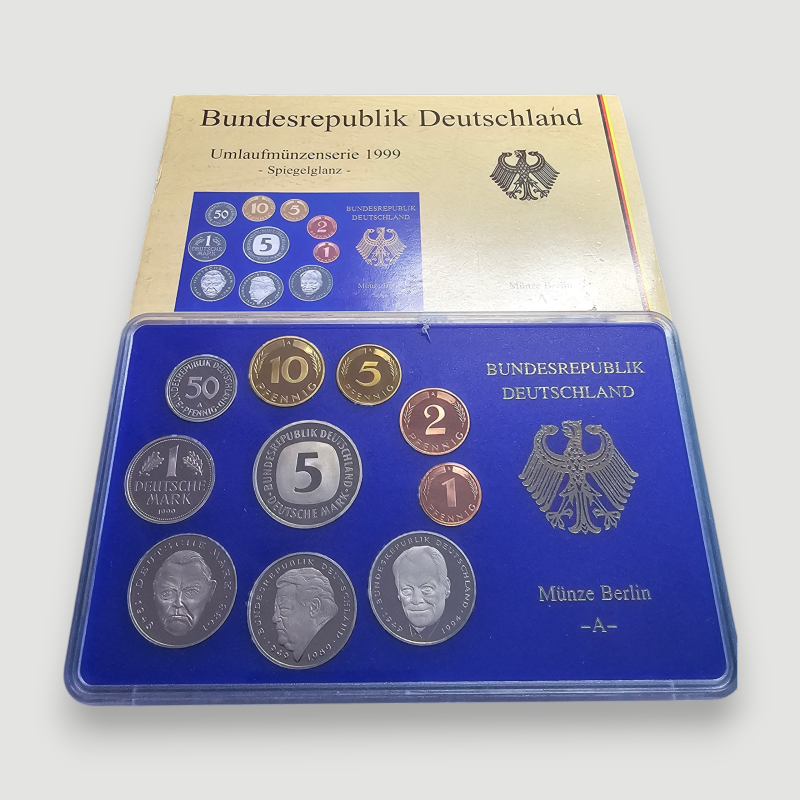 1999 Almanya A Proof Tam Mark Set, Sertifikalı