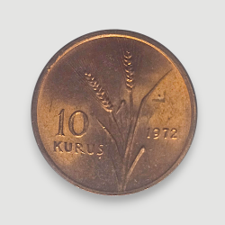 10 kuruş 1972 - Saban Kılıçtan Üstündür