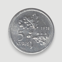 5 Kuruş 1975 - FAO Aile Planlaması