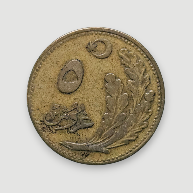 5 kuruş 1341/1925