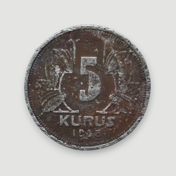 5 kuruş 1938